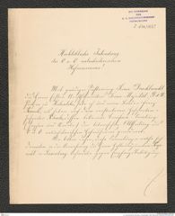 k.k. naturhistorisches Hofmuseum, Intendanzakten 1885-1896 (Hauer), Aktenzahl Z.634/1889, Seite 1